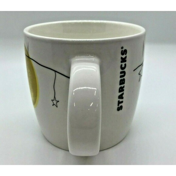 Starbucks Harvest Moon Ceramic Coffee Tea Mug Cup Girl Yellow Sun Star 14oz - Picture 4 of 6